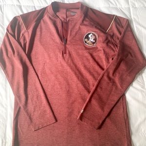 FSU Quarter-Zip Jacket - Garnet